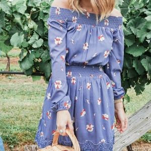 Floral off the shoulder dress